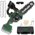 8 Zoll Mini Akku Kettensäge kompatibel mit Bosch PBA 18V Akku, Bürstenloser Motor Akku-Kettensäge Handkettensäge für Gartenscheren Astschere Holzschneiden（ohne Akku）