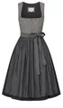 Nübler Midi Dirndl Grace in Schwarz, Größe:36