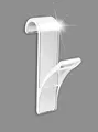 Wenko Haken für Handtuchheizkörper Transparent 2er Set 2,5x10,5x7cm transparent