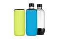 kwmobile Kühltasche 2x Schutzhülle für SodaStream Glasflasche, Neopren Hülle - Flaschen Kühler für Wasser Karaffe in Hellblau Gelb