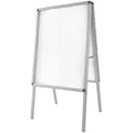 tectake Aluminium Plakatständer, DIN A1, doppelseitig, klappbar, mit Klicksystem, inklusive 2 Schutzfolien