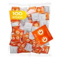 ON) Kondome Banane I 54 mm Breite I 100 Stück Packung I Kondome gelb & fruity I mit Silikon Gleitgel I dünne 0,07 mm Wandstärke I Kondome vegan I Condoms for men