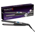 Remington Glätteisen [extra schmale Platten: für kurzes Haar, Pixies, Pony, Bart & kleine Locken] Haarglätter (Ultra-Pro-Keramikbeschichtung, LCD-Display,150-230°C) Bartglätter S5515