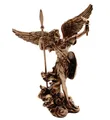 Vogler Dekofigur Erzengel Uriel Miniatur Bronzefarben Veronese Figur Kunststein 12 cm