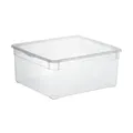 Rotho Aufbewahrungsbox  CLEAR , transparent/klar , Kunststoff , Maße (cm): B: 33,5 H: 17