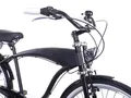 Unbekannt Fahrrad XXL Lenker breit hoch und bequem Beach Cruiser City Bike schwarz