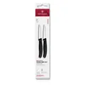 Victorinox Swiss Classic, Gemüsemesser Set, 2tlg,8cm,gerade/wellen,schwarz,box (8 cm) (6.7493.2)