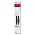 VICTORINOX Küchenmesser Swiss Classic silber, schwarz, Klinge: 8,0 cm, 2 St.