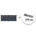 Casanoov - Elektrisches Flügeltor 4 M Halti 400 X 160 Cm Grau + Motorisierung Ranger B150