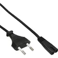 InLine® Netzkabel, Netzstecker auf Euro 8 C7 Stecker, 0,30m