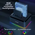 [RGB-funktion] Inateck Festplatten Dockingstation USB 3.0 Offline-Klonfunktion