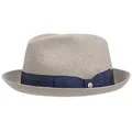 LIERYS Pearson Player Leinenhut Fedora-Stil Herren Made in Germany Frühjahr Sommer beige L (58-59 cm)