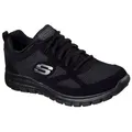 Skechers BURNS-AGOURA Sneaker Schnürschuh, Sportschuh mit Memory Foam schwarz 42 EU