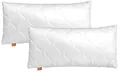 sleepling Kopfkissen 50x70 cm 2er Set, Allergiker Kissen, waschbar, Made in EU, Ökotex, Schlafkissen 50 x 70, Bettkissen, Pillow, 2 Stück, Komfort 100