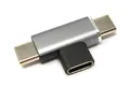 System-S USB-C Y-Ladeadapter – 1× Buchse → 2× Stecker (gewinkelt)