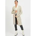 Vila Longstrickjacke VIRIL LONG L/S KNIT CARDIGAN - NOOS in knielanger Form beige XL (42/44)