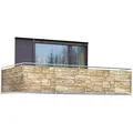 Wenko - Maximex Sichtschutz Mauer 5m, Für Balkon Und Terrasse, Mehrfarbig, Polyethylen Mehrfarbig, Polyamid Schwarz - Mehrfarbig