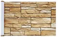 MAXIMEX Balkon Sicht Schutz 5 m MAUER MOTIV Terrasse Wind Verkleidung Umrandung