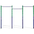 CCLIFE Reckstange Outdoor Turnreck bis 150kg Höhenverstellbar Dreifache Grün Blau