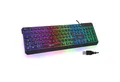 KLIM Chroma Gaming Tastatur, hintergrundbeleuchtete Tasten, Anti Ghosting Gaming-Tastatur (Deutsche Tastenbelegung, ergonomische Gaming Keyboard)