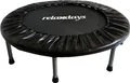 Relaxdays Indoor Trampolin, Ø 95 cm, faltbares Minitrampolin bis 100 kg, Sport & Gymnastik, Fitnesstrampolin, schwarz