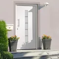vidaXL Haustür Aluminium und PVC Weiß 100x210 cm NEU