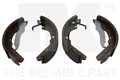 Bremsbackensatz NK 2747370 252 für VW TRANSPORTER 252mm T3 Bus Syncro