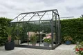 Gewächshaus Halls Popular 86 Sicherheitsglas 3 mm 193 x 257 cm schwarz