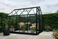 Gewächshaus Halls Popular 86 5,0m² Alu schwarz 3mm Sicherheitsglas
