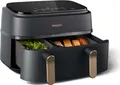 Philips Airfryer 3000 Series Dual Basket inkl. Grillrost + Spieße, schwarz/Kupfer (NA352/04)