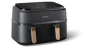 Philips NA352/04 3000 Series Airfryer Dual Basket, schwarz