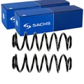 2X SACHS FAHRWERKSFEDERN HINTEN PASSEND FÜR SKODA OCTAVIA VW CC GOLF JETTA