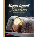 Mann backt Kuchen