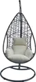 greemotion Hängesessel Indoor & Outdoor Kuba Hängeschaukel mit Gestell schwarz inkl. Kissen