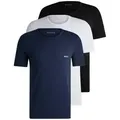 BOSS T-Shirt Rundhals BOSS ONE (Packung, 3-tlg., 3er-Pack) mit dezentem BOSS Logo-Print schwarz|weiß M (48)