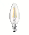 OSRAM Lamps LED Base Classic B Lampe, in Kerzenform mit E14-Sockel, nicht dimmbar, Ersetzt 40 Watt, Filamentstil Klar, Warmweiß - 2700 Kelvin, 2er-Pack, 4052899972032