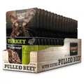 LEONARDO Frischebeutel [16x70g Turkey mit Fleischstreifen] Pulled Beef | Getreidefreies Nassfutter für Katzen | Alleinfuttermittel Katzenfutter