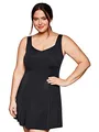 Sheego Damen Große Größen Badekleid mit wattierten Cups, Hosenteil Blickdicht Aqua