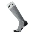 UYN Damen Ski One Merino Socks, Grey Melange/White, 39-40 EU
