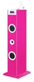 BigBen Sound Tower TW5 Pink inkl. Mikrofon, USB-Anschluss und Fernbedienung