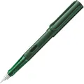 Lamy AL-star pine Füller – Füllhalter mit ergonomischem Griff & schwarzer Stahlfeder in Strichbreite M – leichtes Aluminiumgehäuse – inkl. Tintenpatrone T 10 blau – Rechtshänder