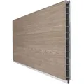 GroJa BasicLine PVC-Steckzaun Sichtschutzzaun Sheffield Oak Einzelprofil Sichtschutz Lamellenzaun