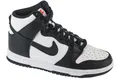 Sneaker Damen, Nike Dunk High, Schwarz