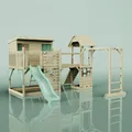OutdoorToys Spielturm Isak aus Holz in Grün