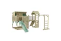OutdoorToys Spielturm Isak, aus Holz in Mintgrün mit Rutsche