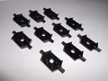 Lego (6157) 10 breite Achsen 2x2, in schwarz aus 8154 8495 6335 8123 8155 8153