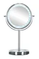 Kleine Wolke Kosmetikspiegel Bright Mirror mit 5-facher Vergrößerung, LED-Beleuchtung und Touch-Funktion, Größe: 17,5 x 29,5 x 12 cm, Material: Metall/Glas/LED