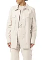 Comma Overshirt in Lederoptik mit abnehmbarem Gürtel