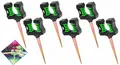 6er-Set Umlenkrollen für Gartenschlauch mit 2 Rollen und Erdspieß Schlauchhalter