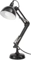 BRUBAKER Schreibtischlampe Tischlampe mit höhenverstellbarem Gelenk-Arm - Schwarz, ohne Leuchtmittel, Klassische Schreibtischlampe - Leselampe - Nachttischlampe - Bürolampe